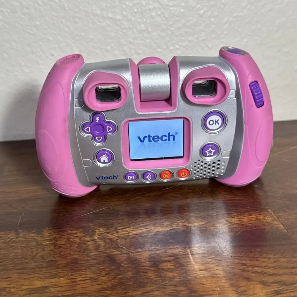 VTech Kidizoom Digital Camera Tested Working Pink 2 Megapixels 4x Zoom